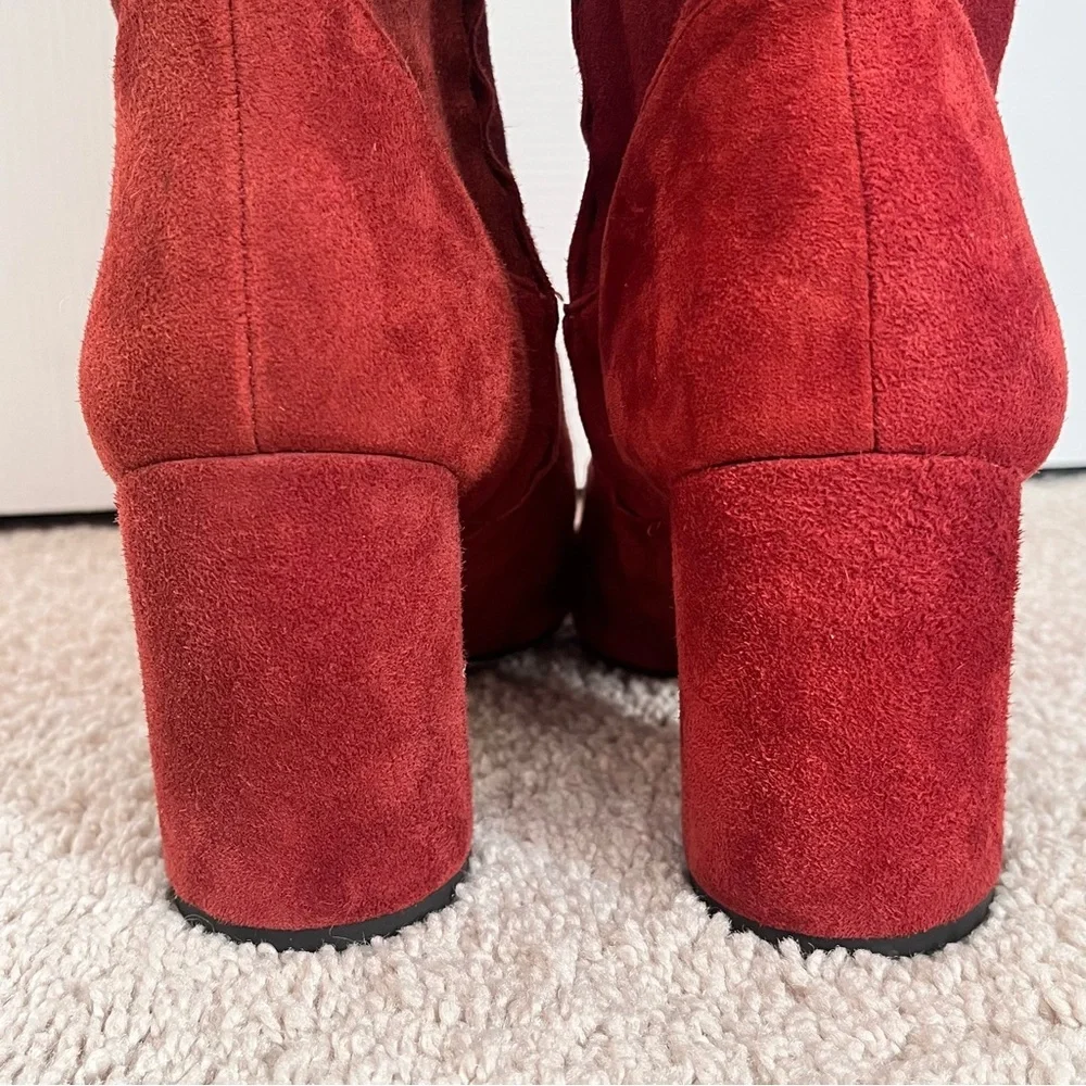 Sam Edelman HAI Knee High Suede Boot Paprika 9.5 - Picture 6 of 10